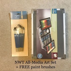 Artist’s Loft All-Media Art Set + FREE brushes